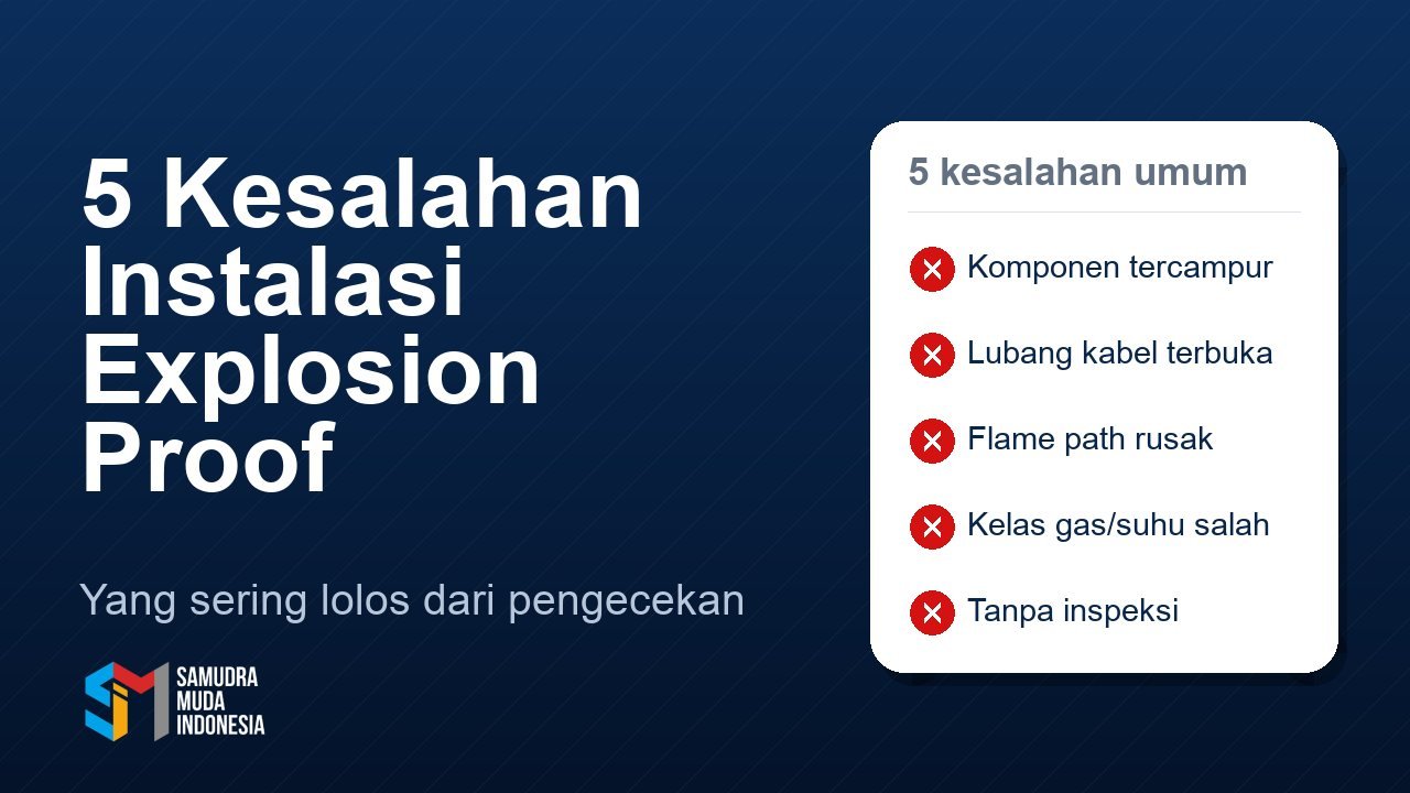 5 Kesalahan Instalasi Peralatan Explosion Proof yang Sering Lolos dari Pengecekan