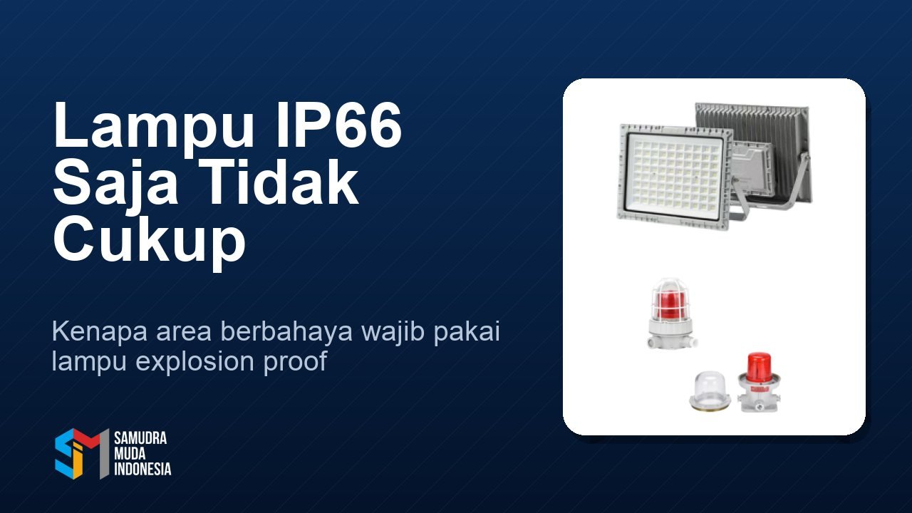Lampu IP66 Saja Tidak Cukup: Kenapa Area Berbahaya Wajib Pakai Lampu Explosion Proof