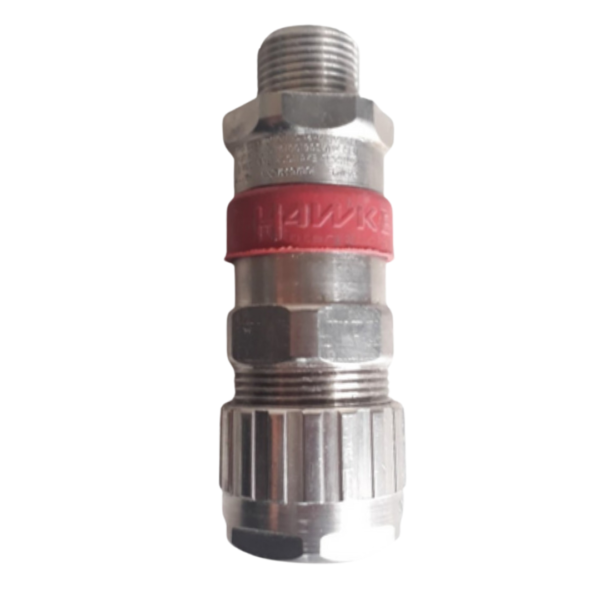 Cable Gland Explosion Proof ICG 653/UNIV/O/M20 brass nickel c/w locknut Series - Hawke